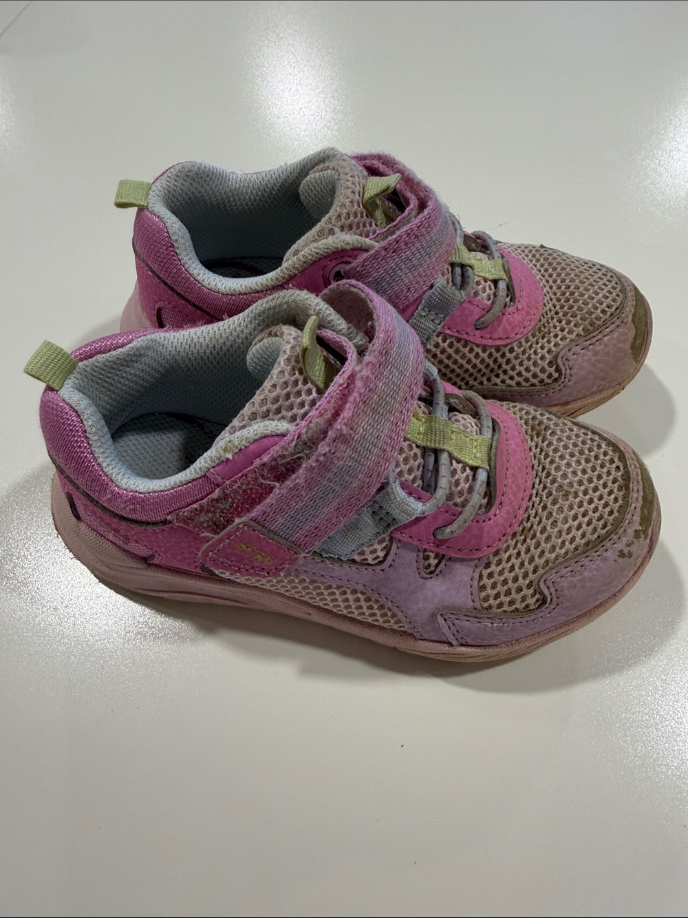 Stride Rite Toddler Girls Sneakers Size 8.5 Pink Purple Mesh
